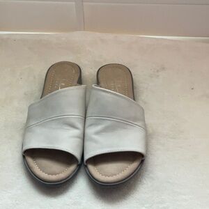 Women's White Slide Sandals